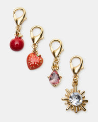 CHERRY CHARM ANKLET SET